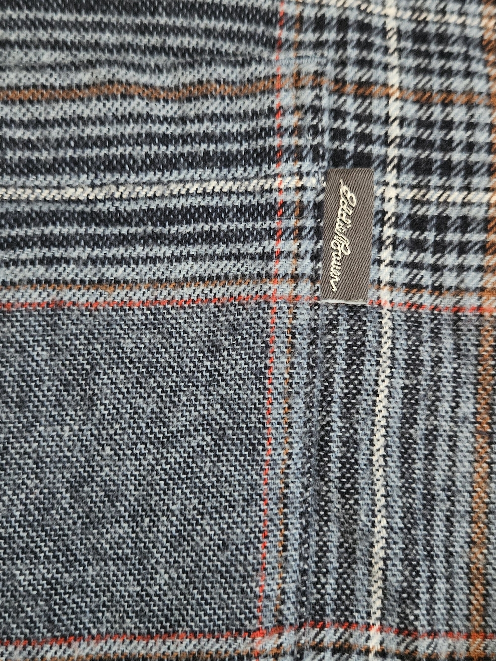 Eddie Bauer Blue Plaid Button-Up Shirt - Picture 3 of 8